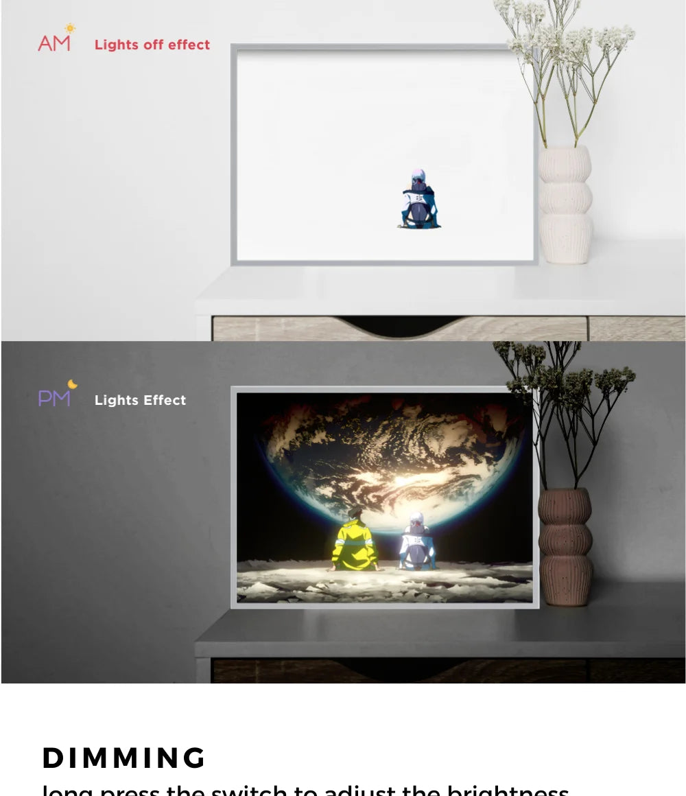 Cyberpunk LED Light Painting Photo Frame