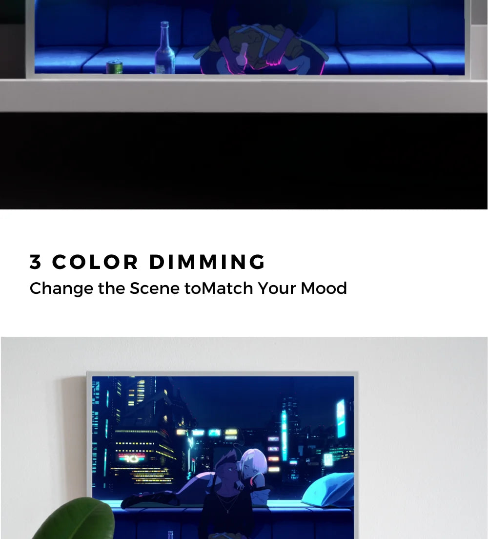 Cyberpunk LED Light Painting Photo Frame