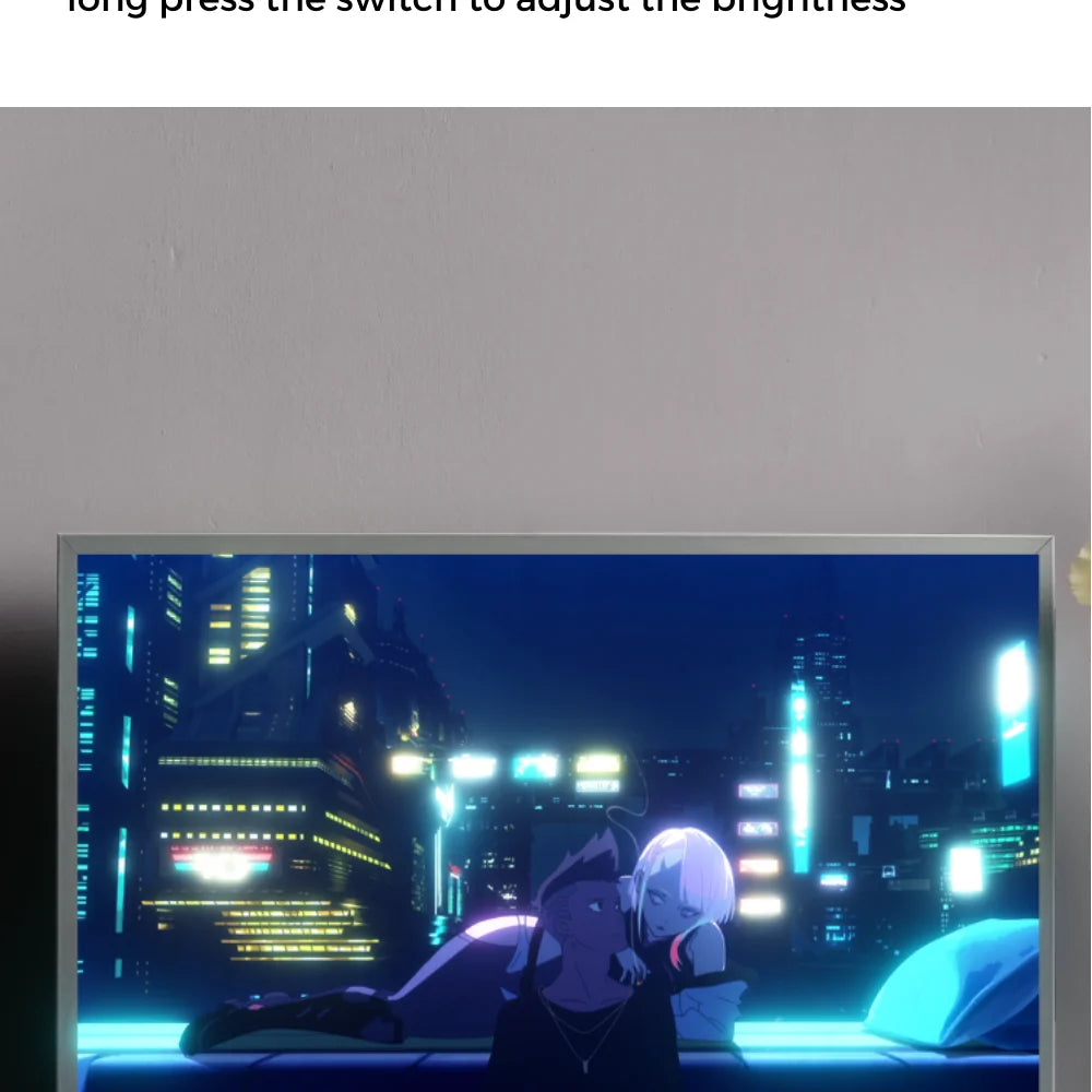 Cyberpunk LED Light Painting Photo Frame