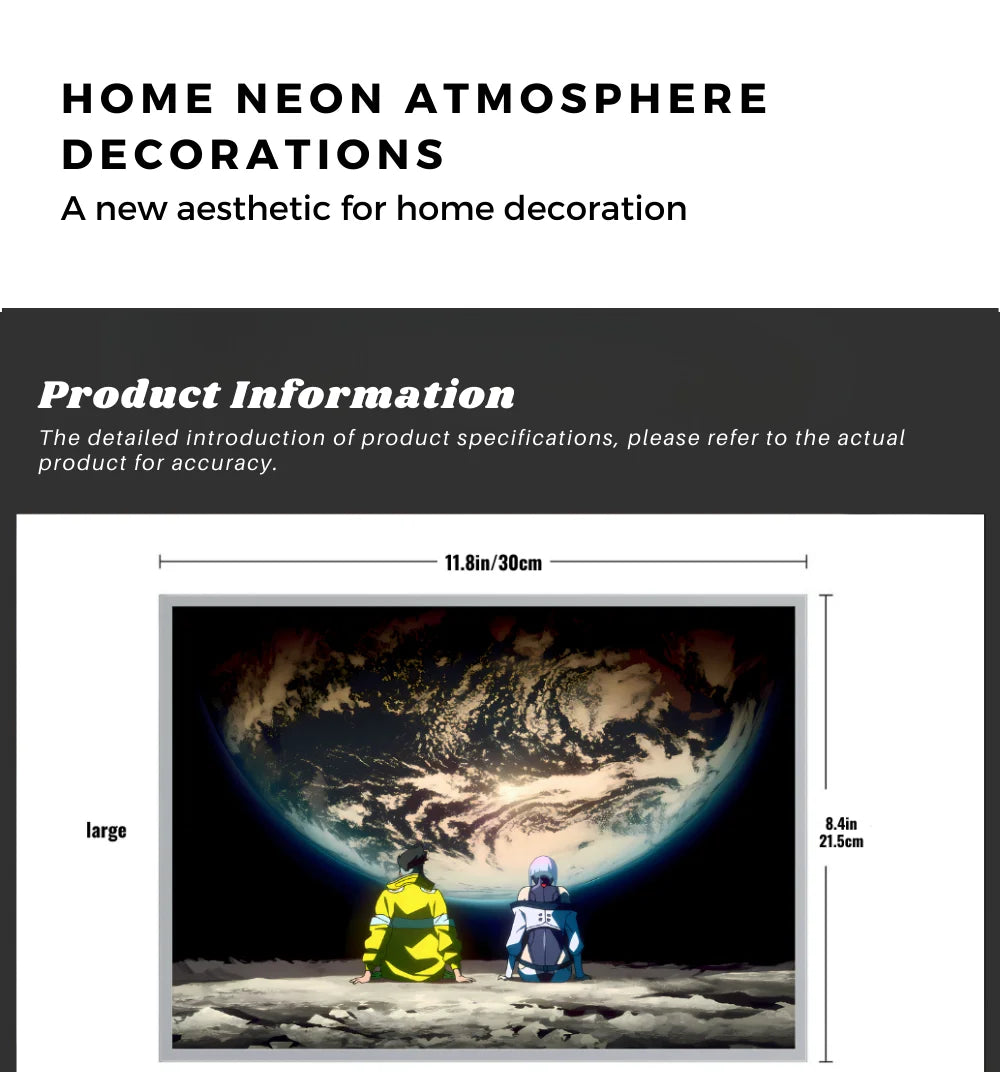 Cyberpunk LED Light Painting Photo Frame