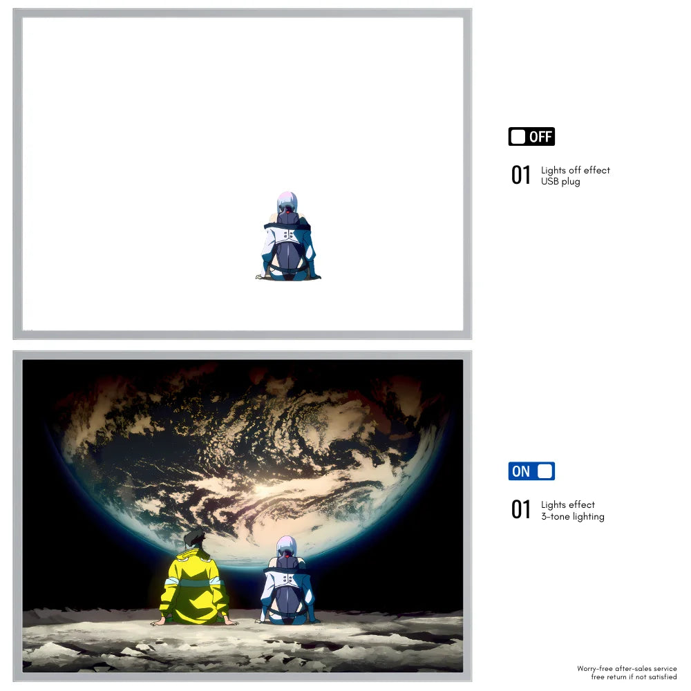 Cyberpunk LED Light Painting Photo Frame