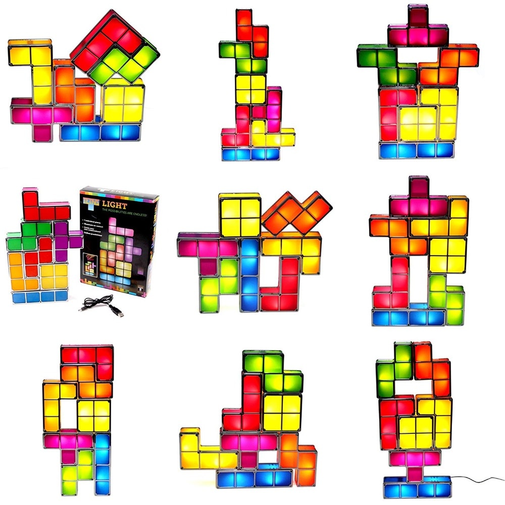 Tetris LED Lamp