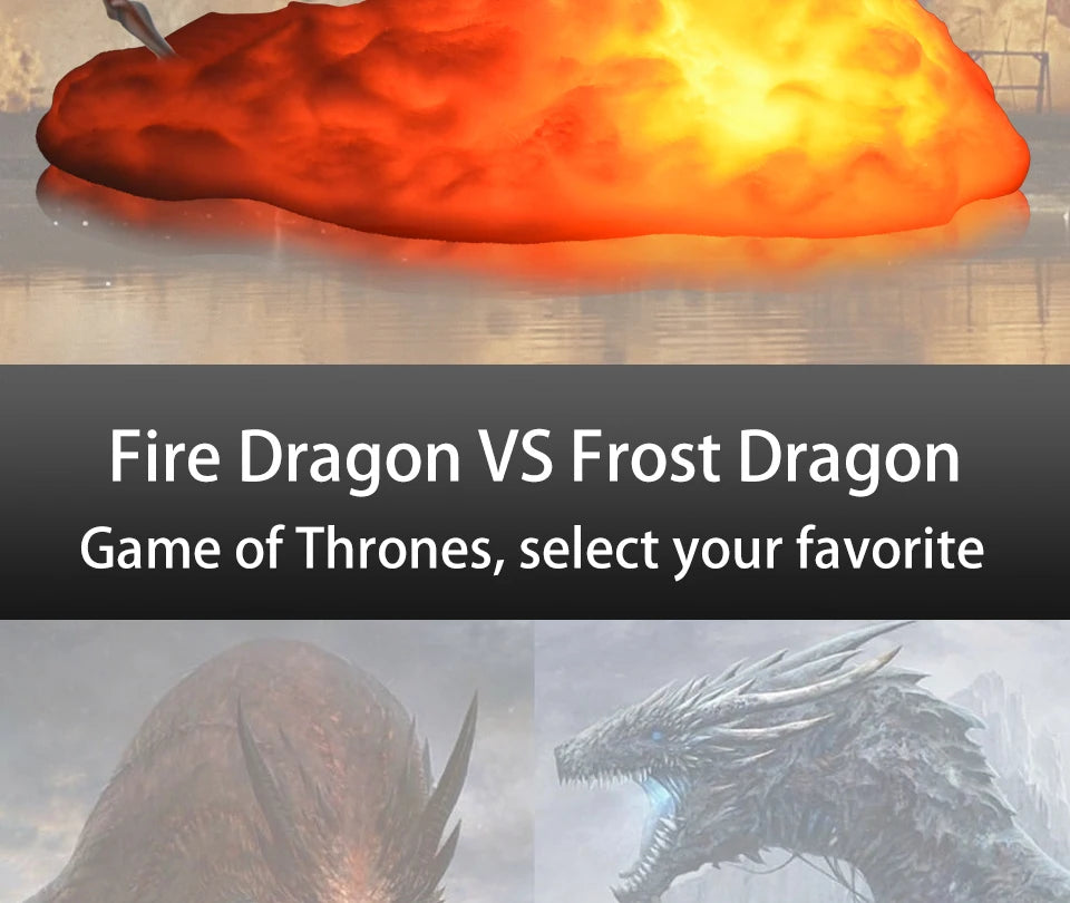 3D Fire Dragon LED Lamp