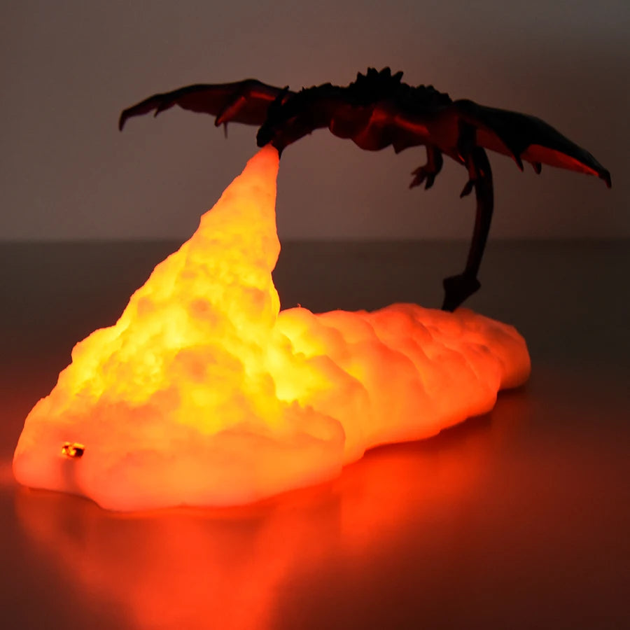 3D Fire Dragon LED Lamp