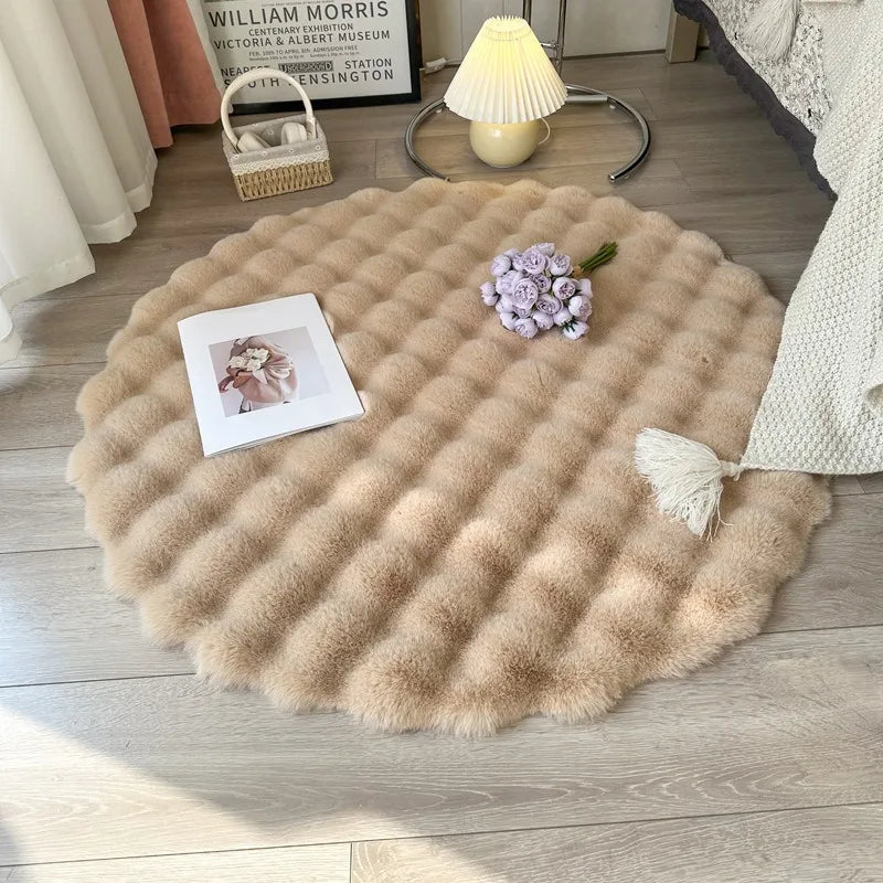 Round Plush Soft Rug
