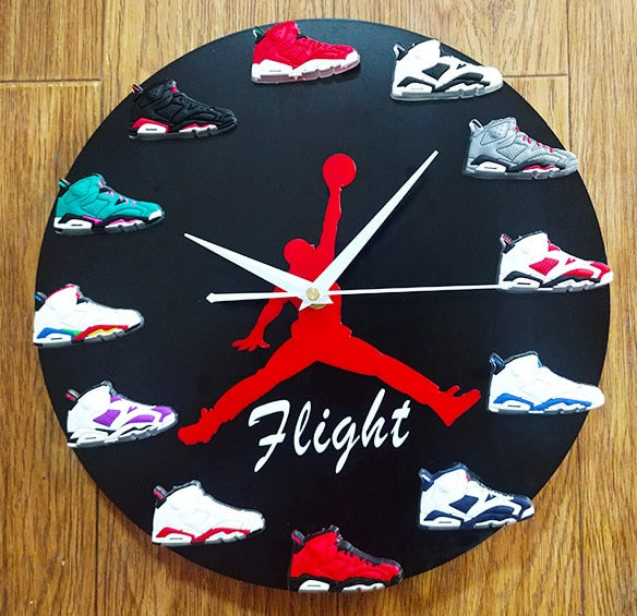 3D Sneakers Wall Clock