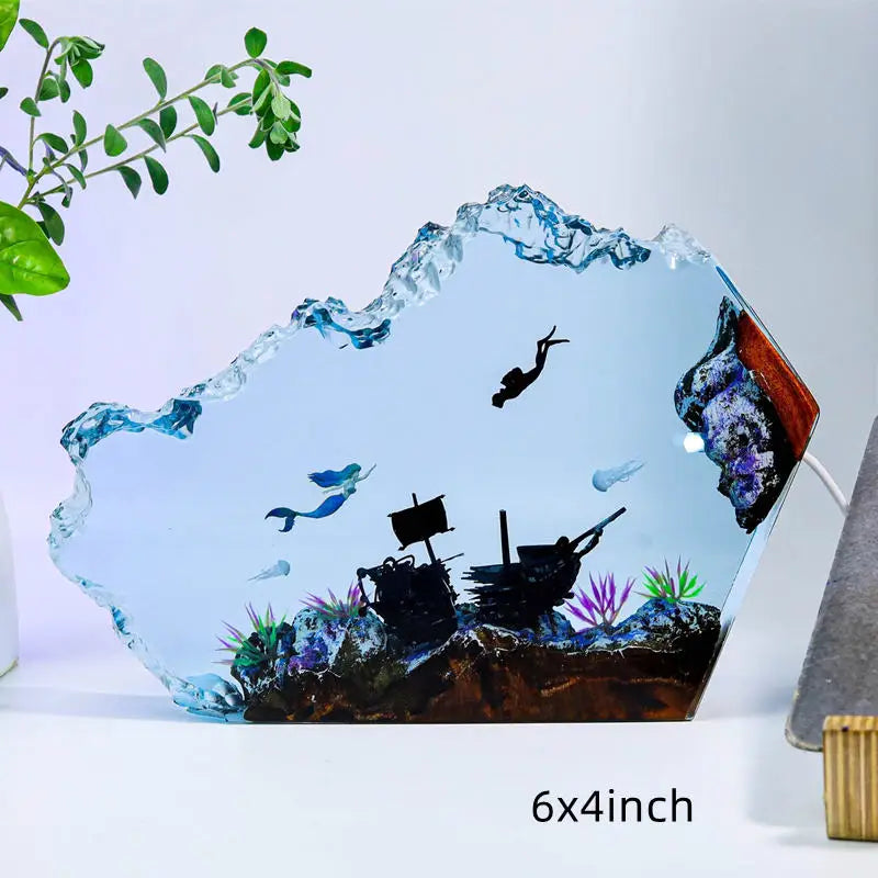 Sea Underwater Resin Statue Lamp