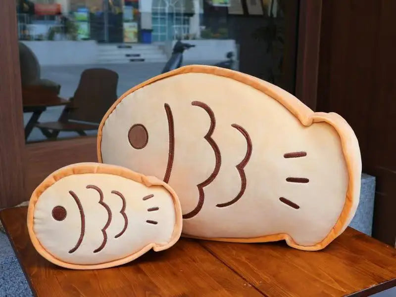 Taiyaki Plush Pillow Japanese Fish-Shaped