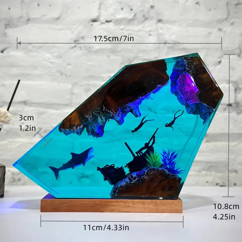 Sea Underwater Resin Statue Lamp