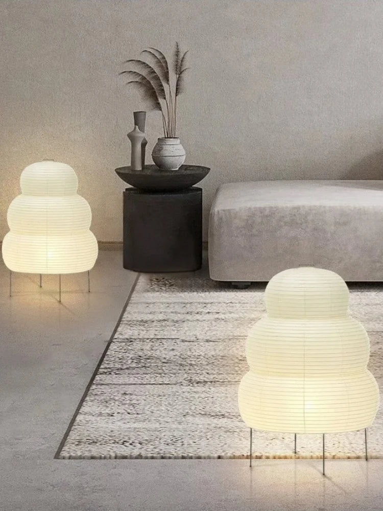 Japanese-style LED Rice Paper Lamp