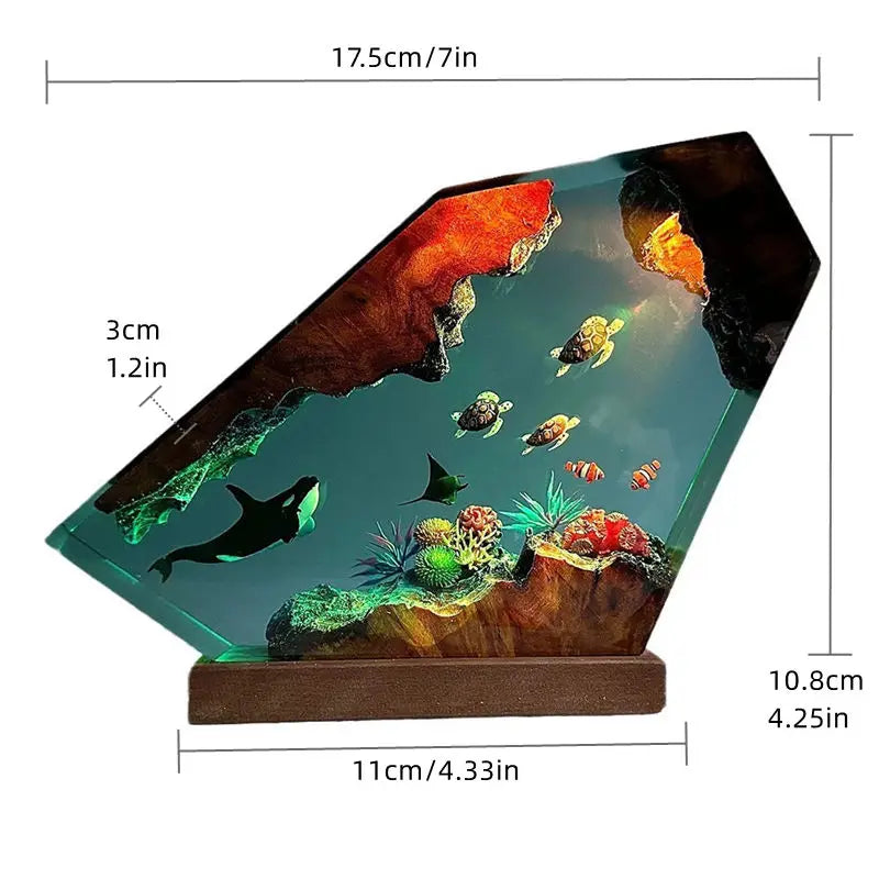 Sea Underwater Resin Statue Lamp