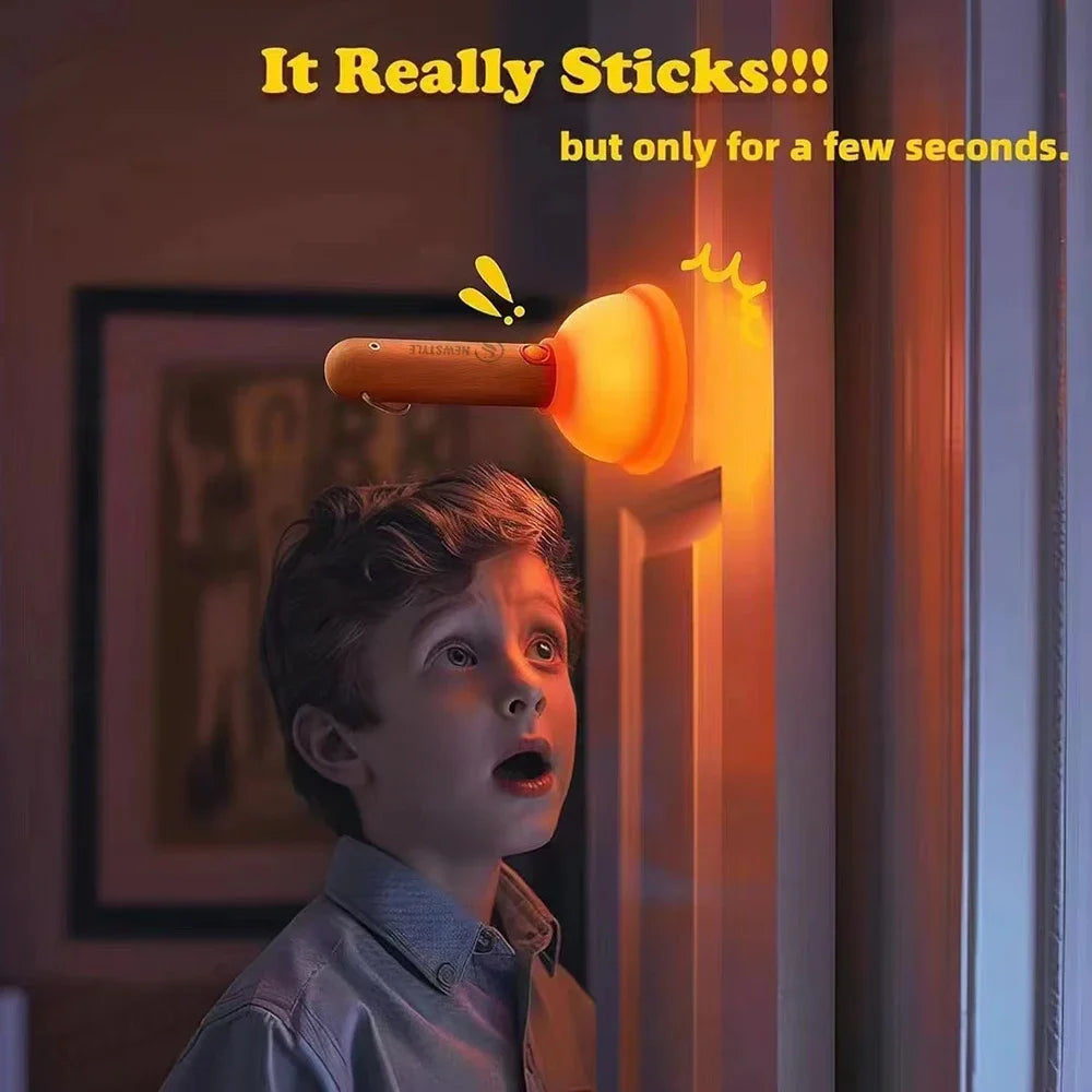 Funny plunger lamp