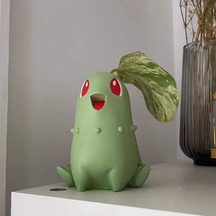 Pokemon Chikorita Planter Flower Pot