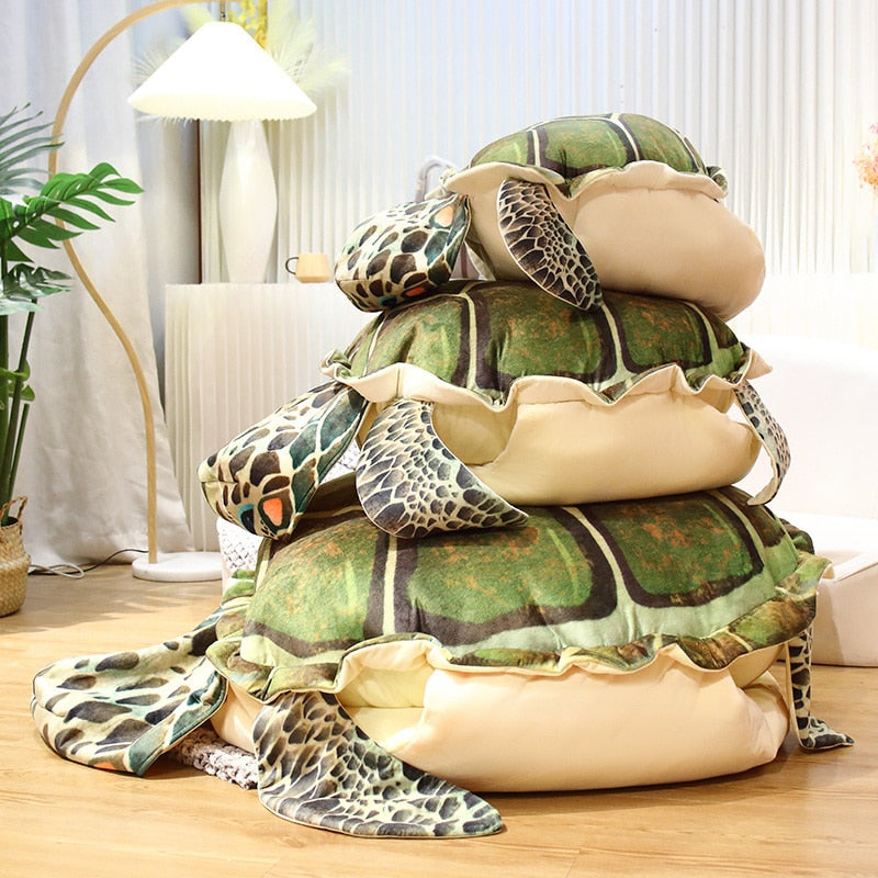 Turtle Shell Plush Sleeping Bag