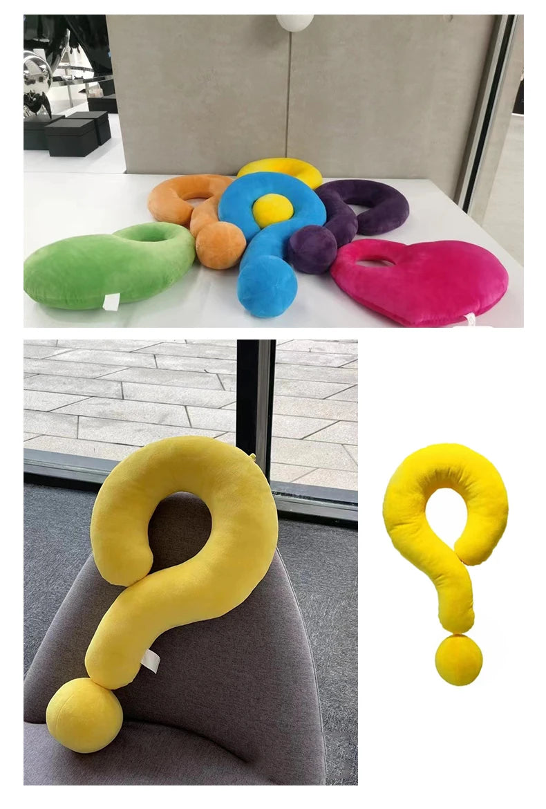 Question Mark Shape Pillow