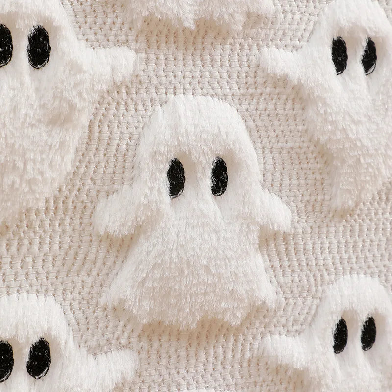 Halloween Ghost & Pumpkin Table Runner