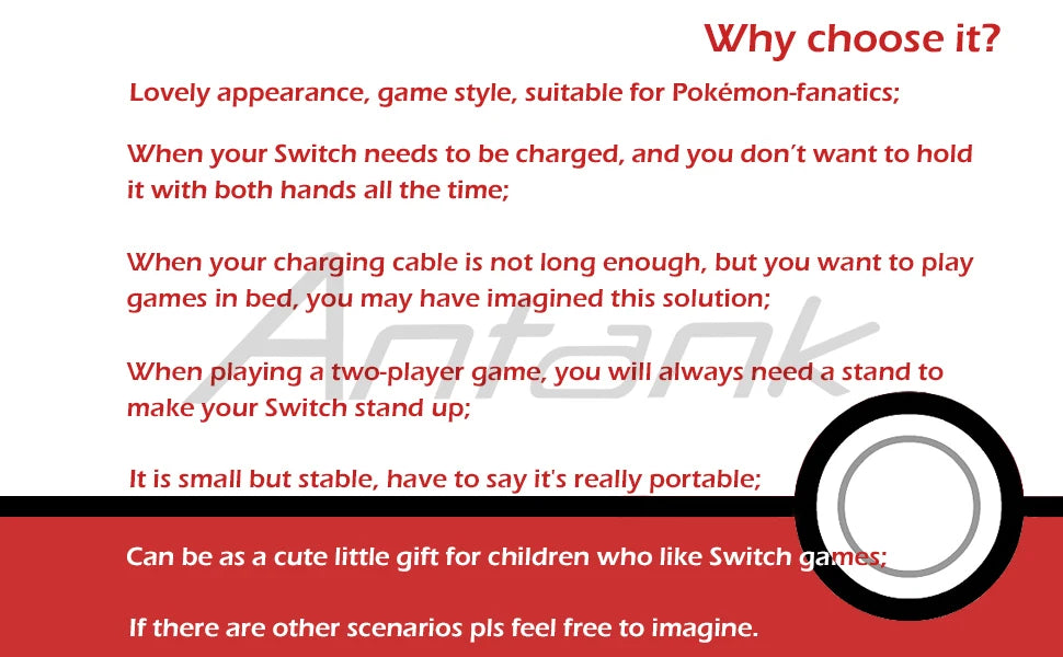 Portable Charging Bracket For Nintendo Switch