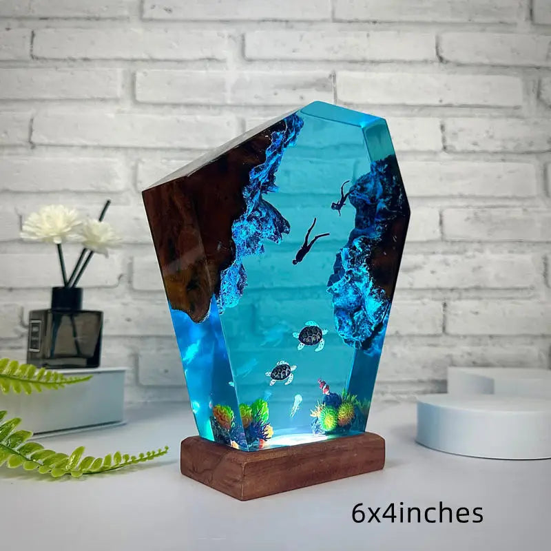 Sea Underwater Resin Statue Lamp