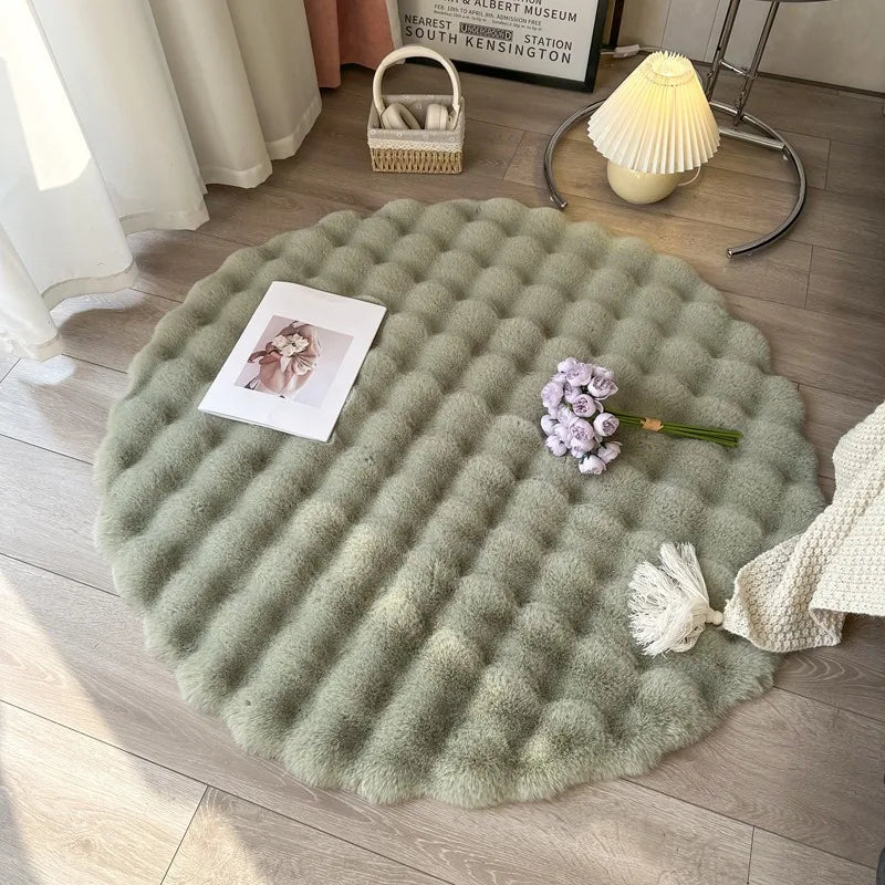 Round Plush Soft Rug