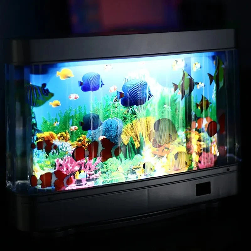 Frutiger Aero Tropical Fish Tank Lamps