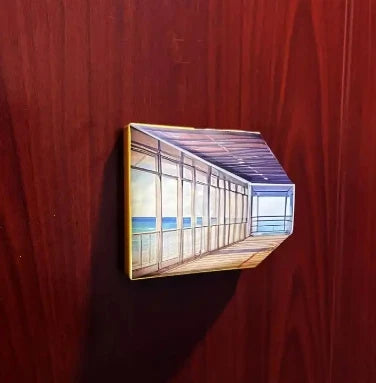 3d Eye Vision Wooden Wall Lamp