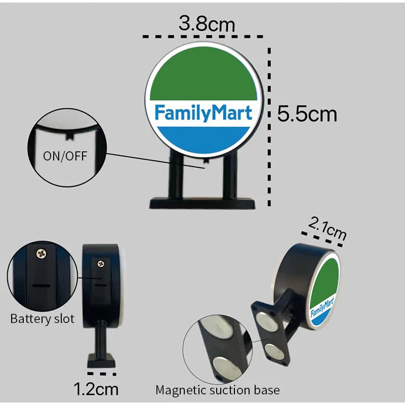 Coffee And Shop Magnetic Fridge Light Ornaments