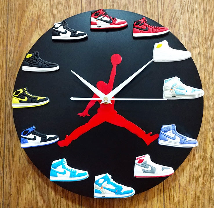 3D Sneakers Wall Clock