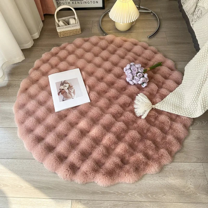Round Plush Soft Rug