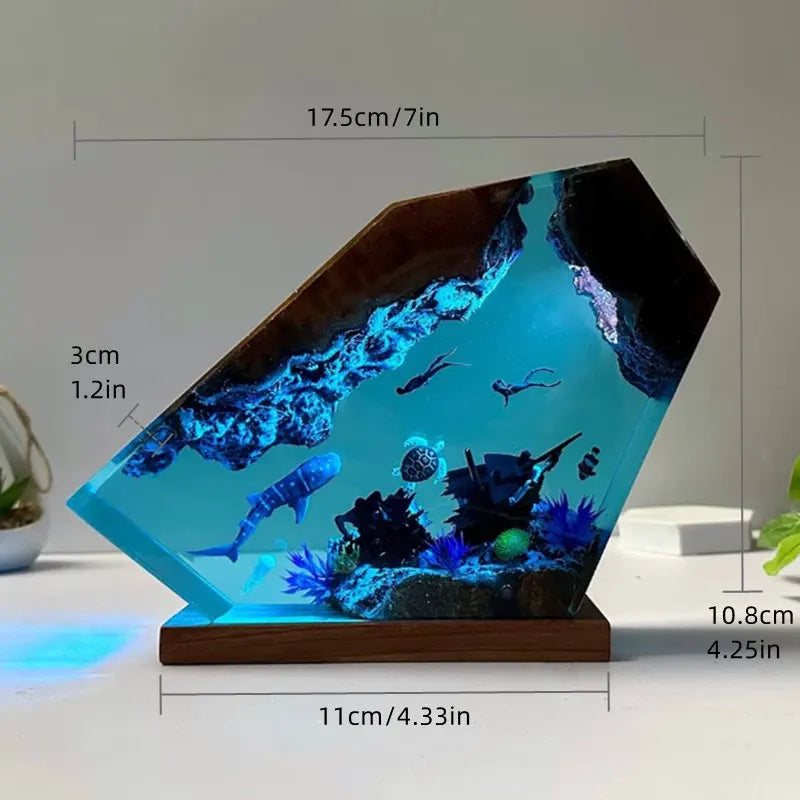 Sea Underwater Resin Statue Lamp