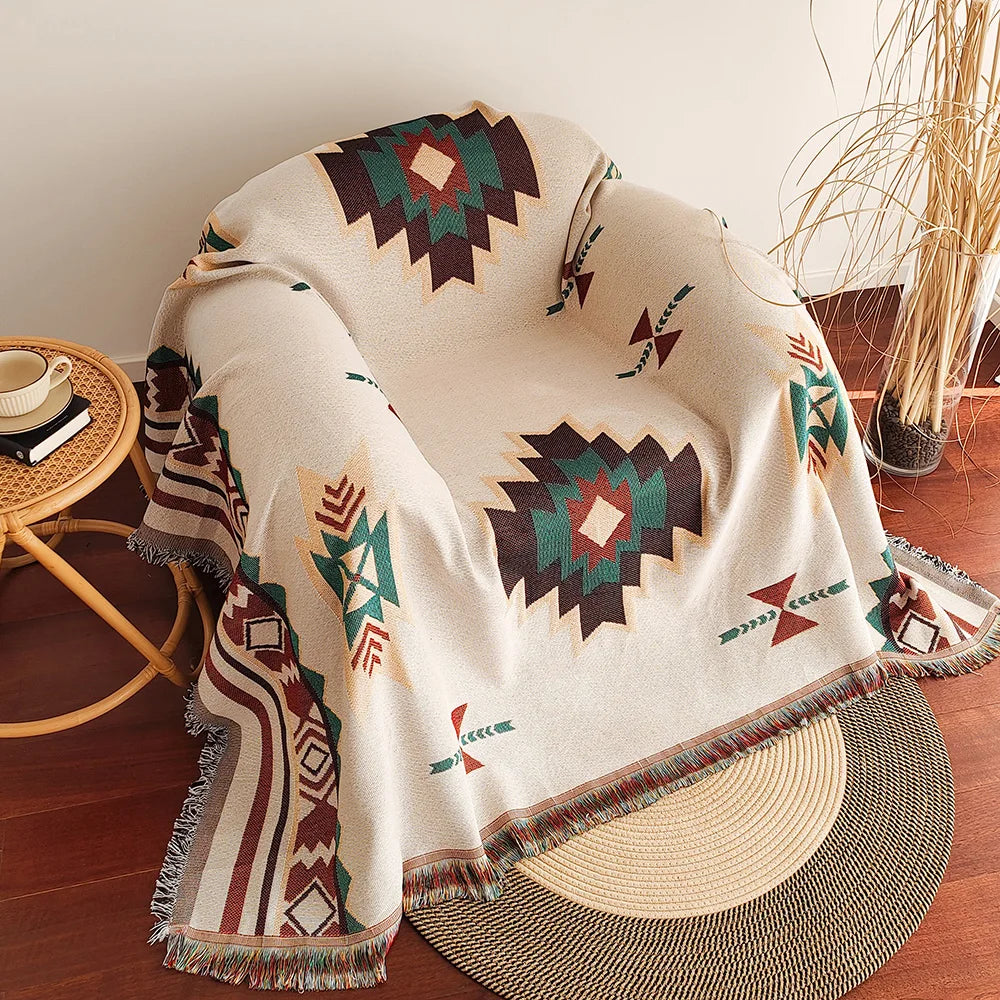Aztec Geometric Blanket
