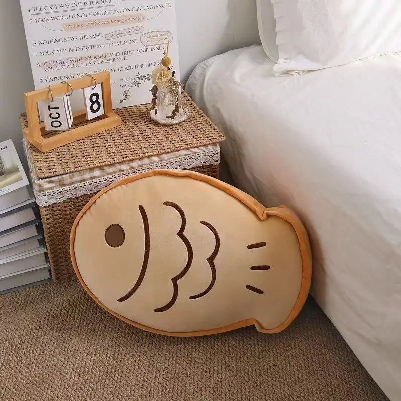 Taiyaki Plush Pillow Japanese Fish-Shaped