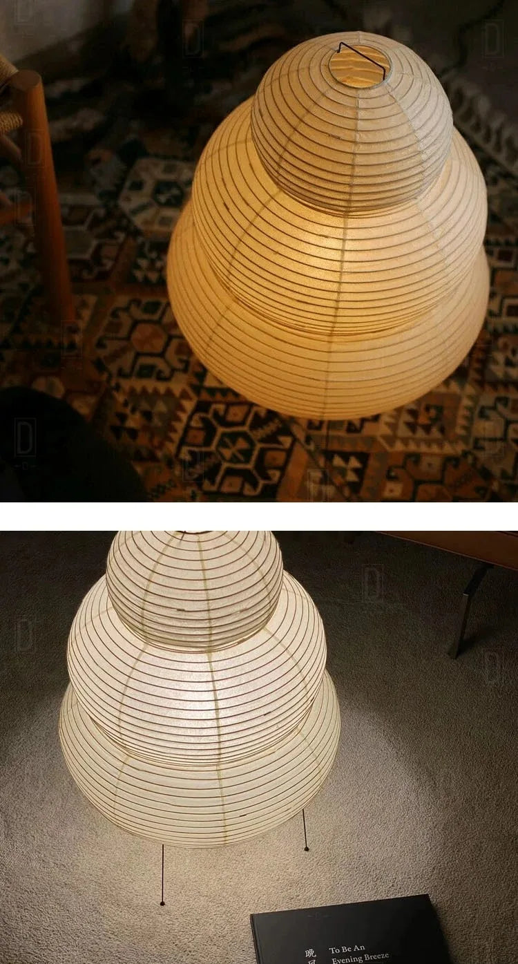 Japanese-style LED Rice Paper Lamp