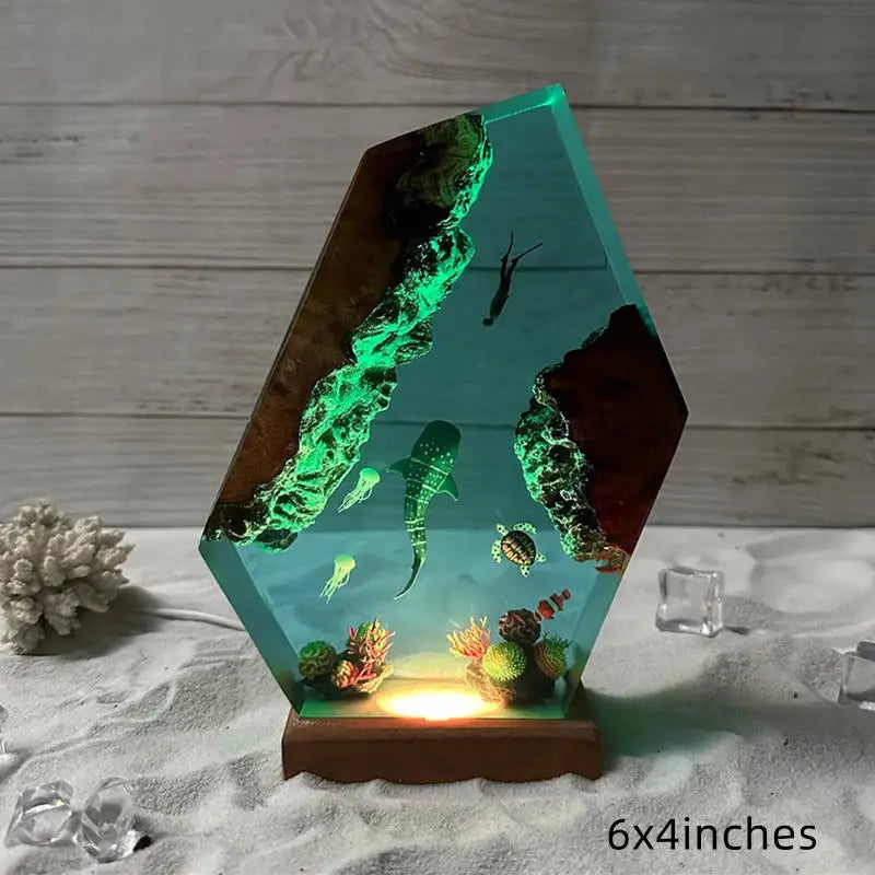 Sea Underwater Resin Statue Lamp