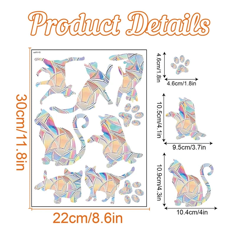 Rainbow Sun Catcher Window Stickers