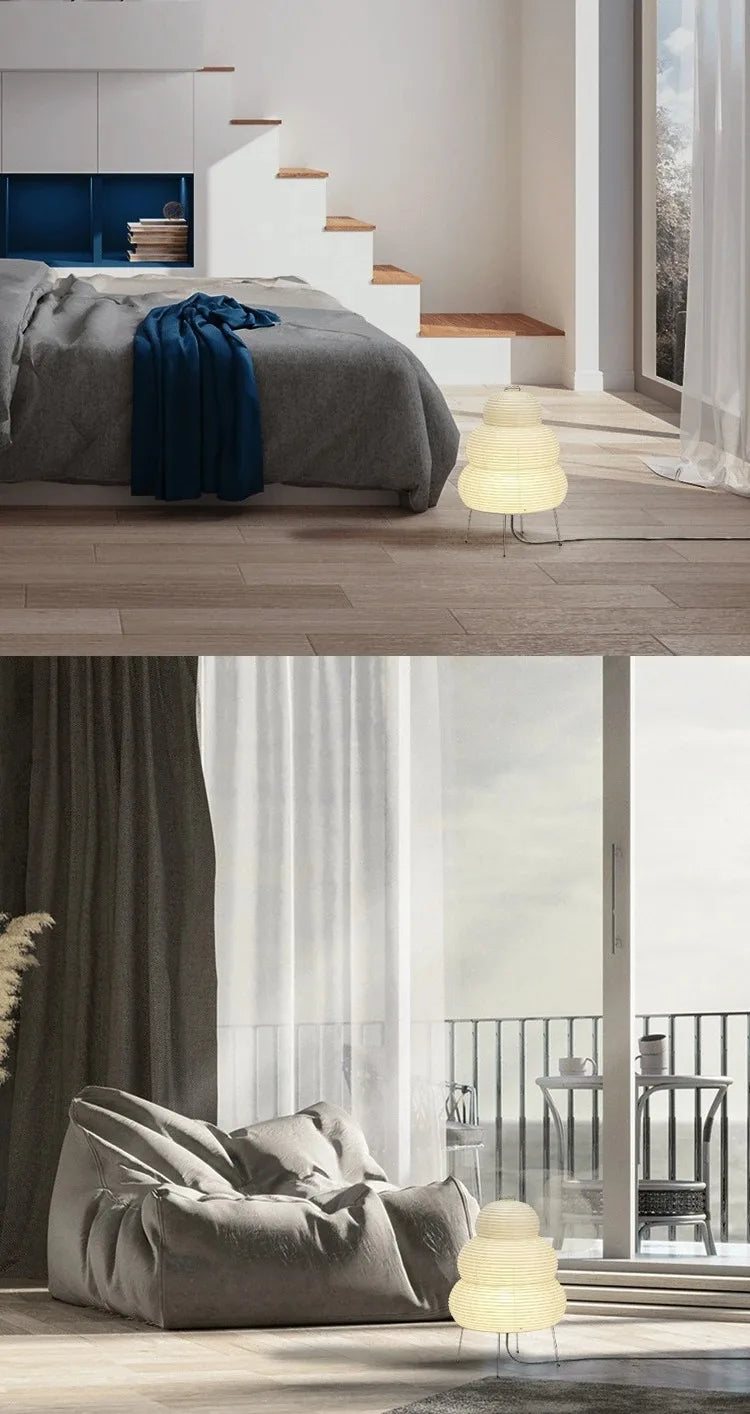 Japanese-style LED Rice Paper Lamp