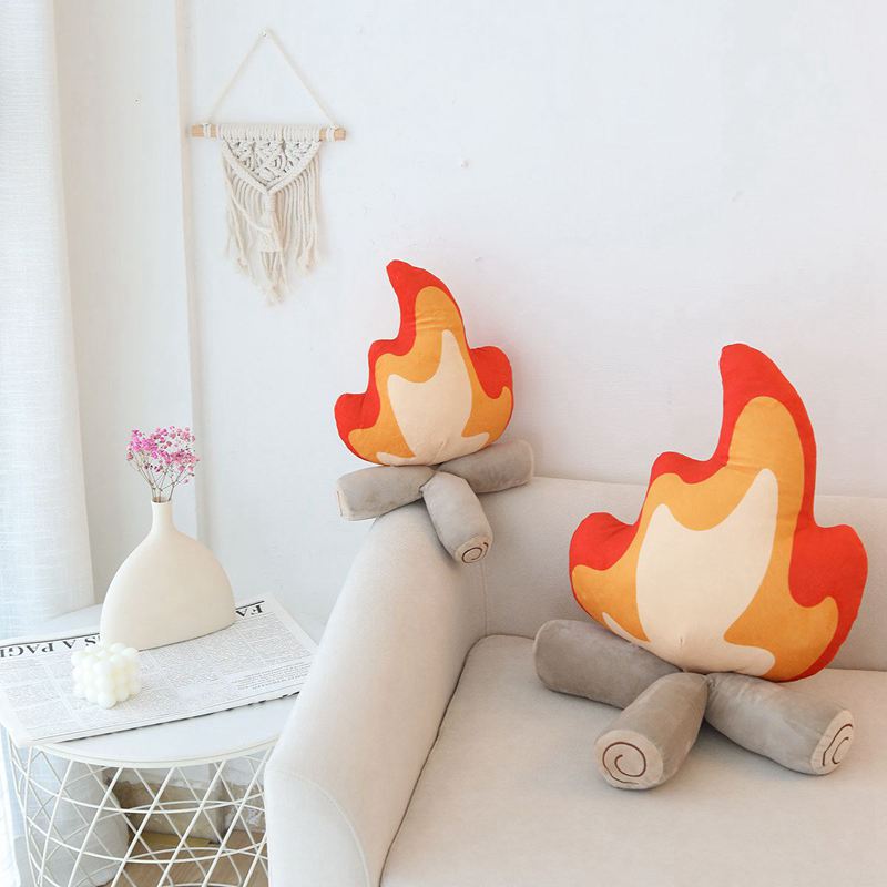 Cartoon Fire Pillow