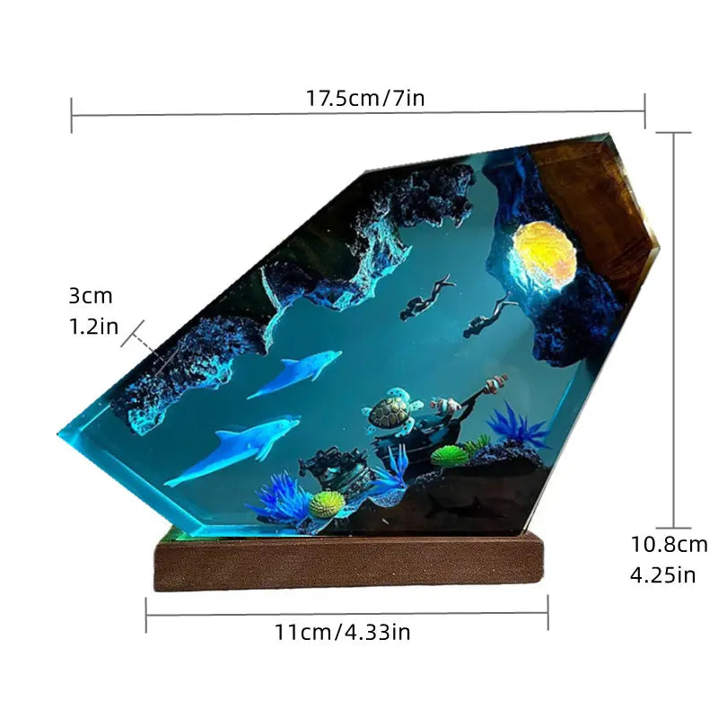 Sea Underwater Resin Statue Lamp
