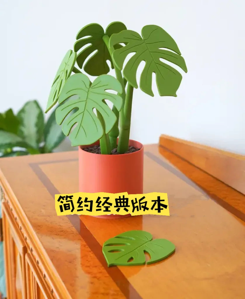 Monstera Plant Coaster Set