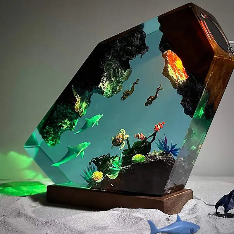 Sea Underwater Resin Statue Lamp