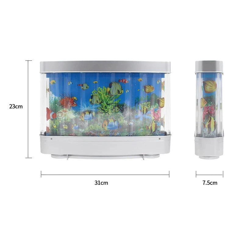 Frutiger Aero Tropical Fish Tank Lamps