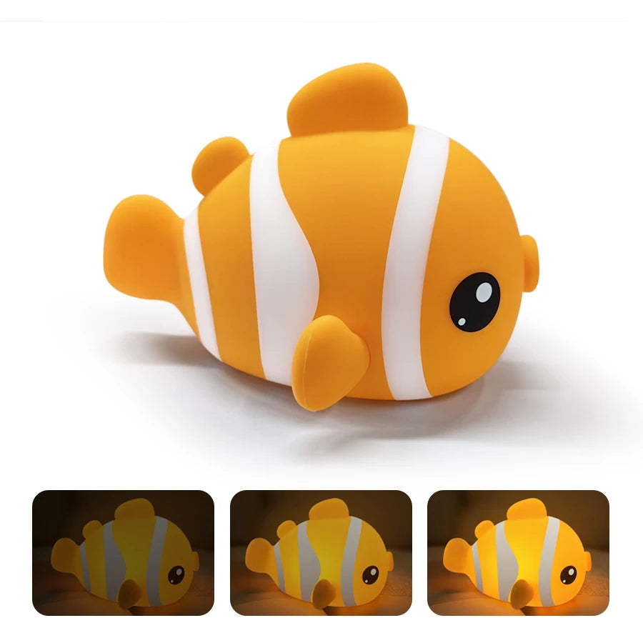 Cute Clownfish LED Night Light Lamp