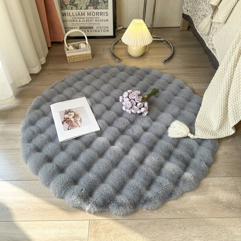 Round Plush Soft Rug