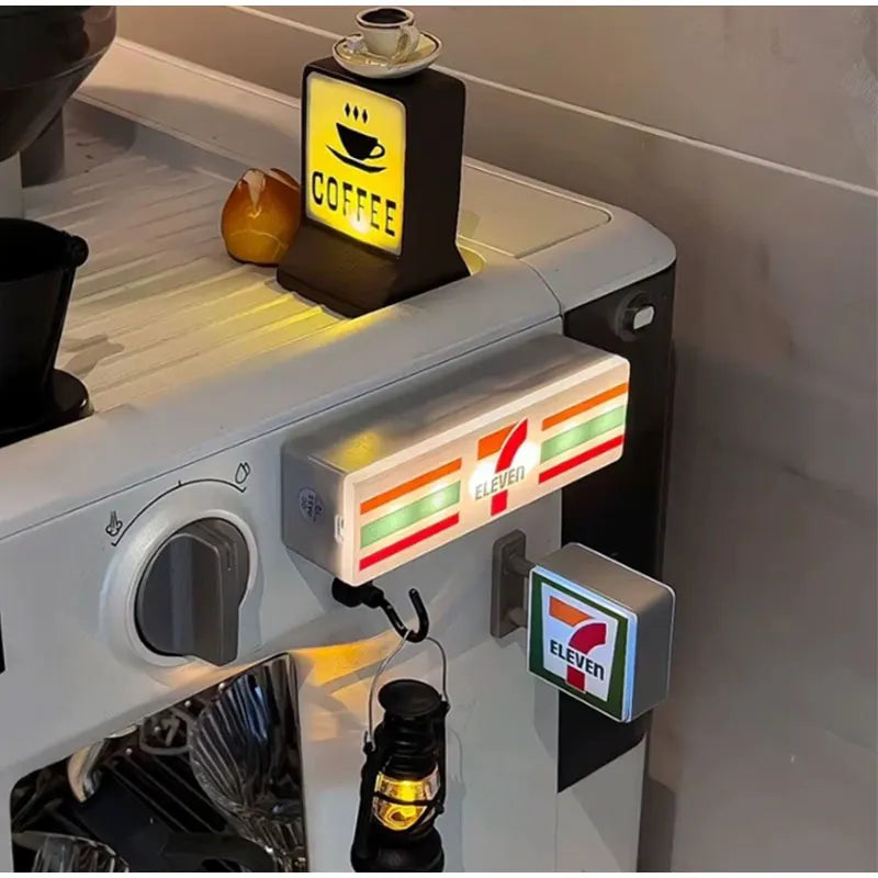 Coffee And Shop Magnetic Fridge Light Ornaments