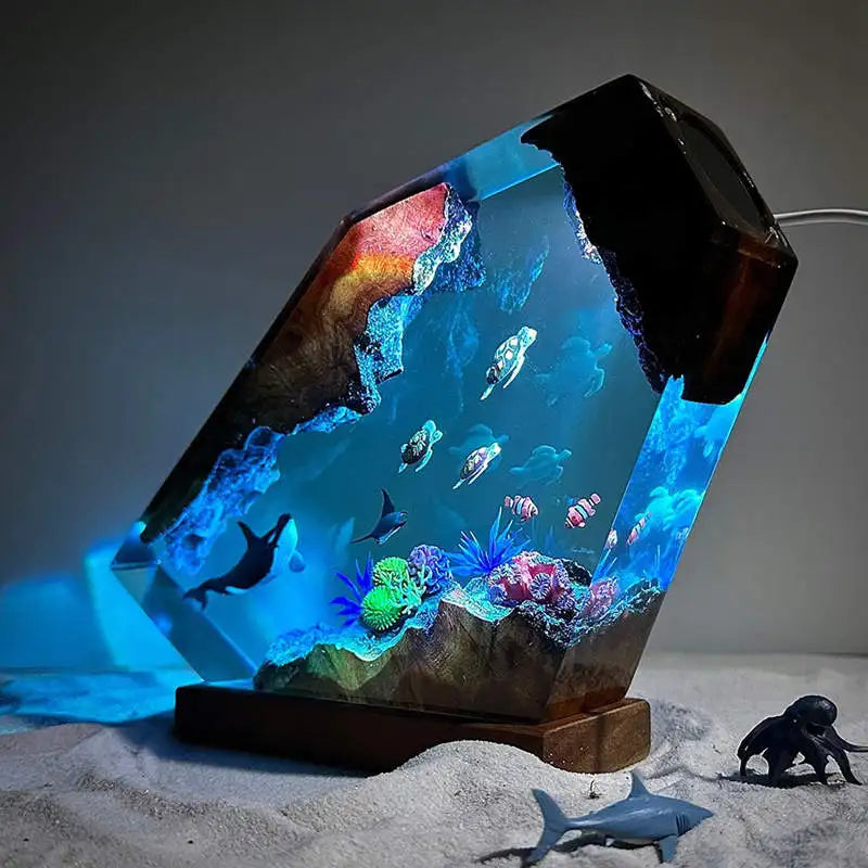 Sea Underwater Resin Statue Lamp