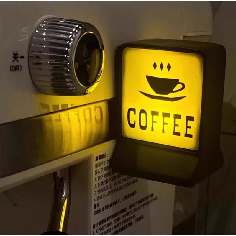 Coffee And Shop Magnetic Fridge Light Ornaments