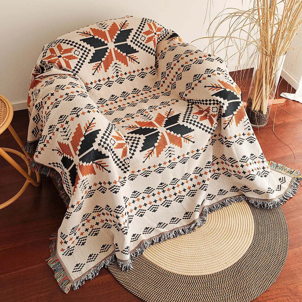 Aztec Geometric Blanket
