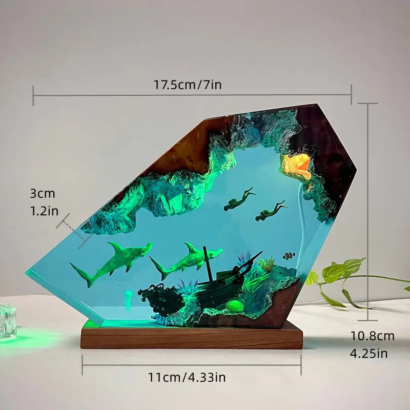 Sea Underwater Resin Statue Lamp