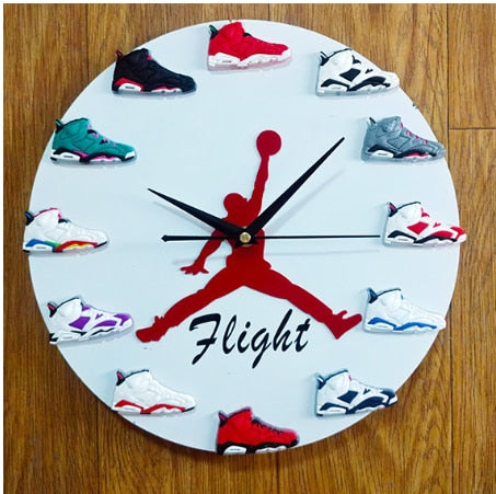 3D Sneakers Wall Clock