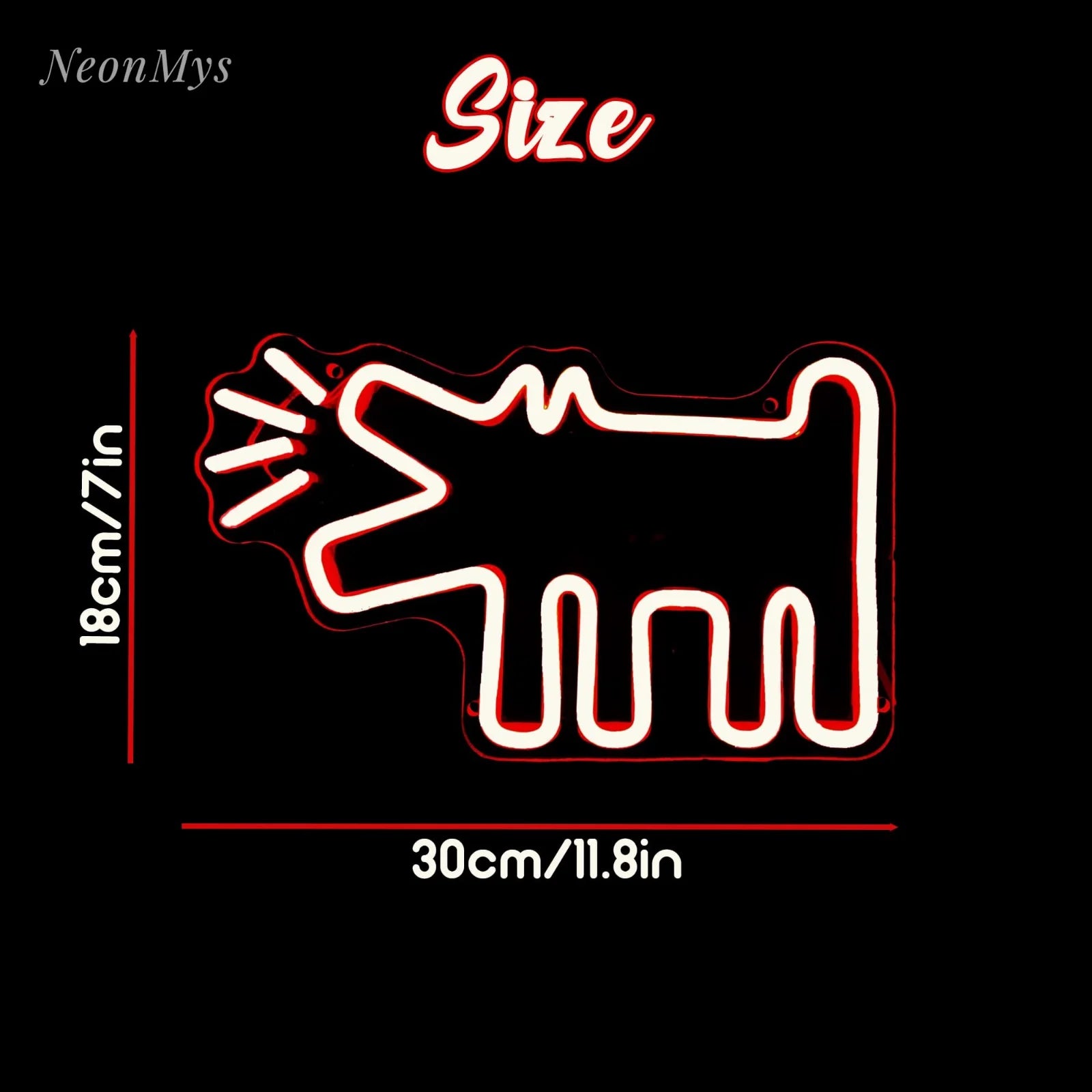 Barking Dog Neon Sign