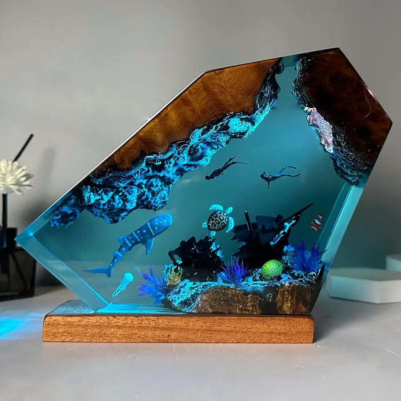 Sea Underwater Resin Statue Lamp